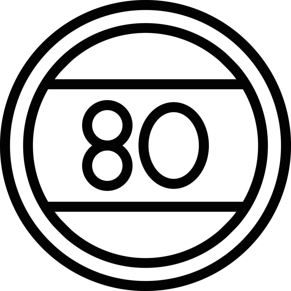 ilustração de design de ícone de vetor de limite de velocidade