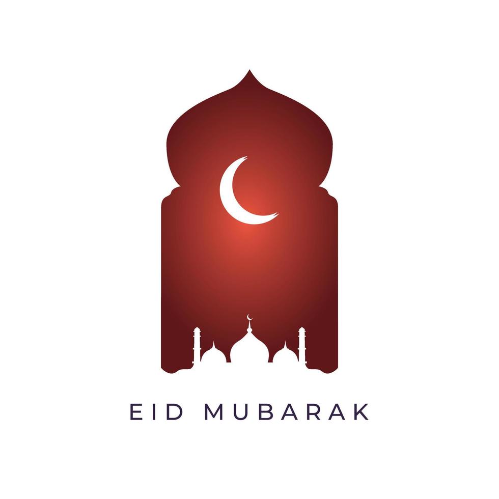 emblemas eid mubarak vetor