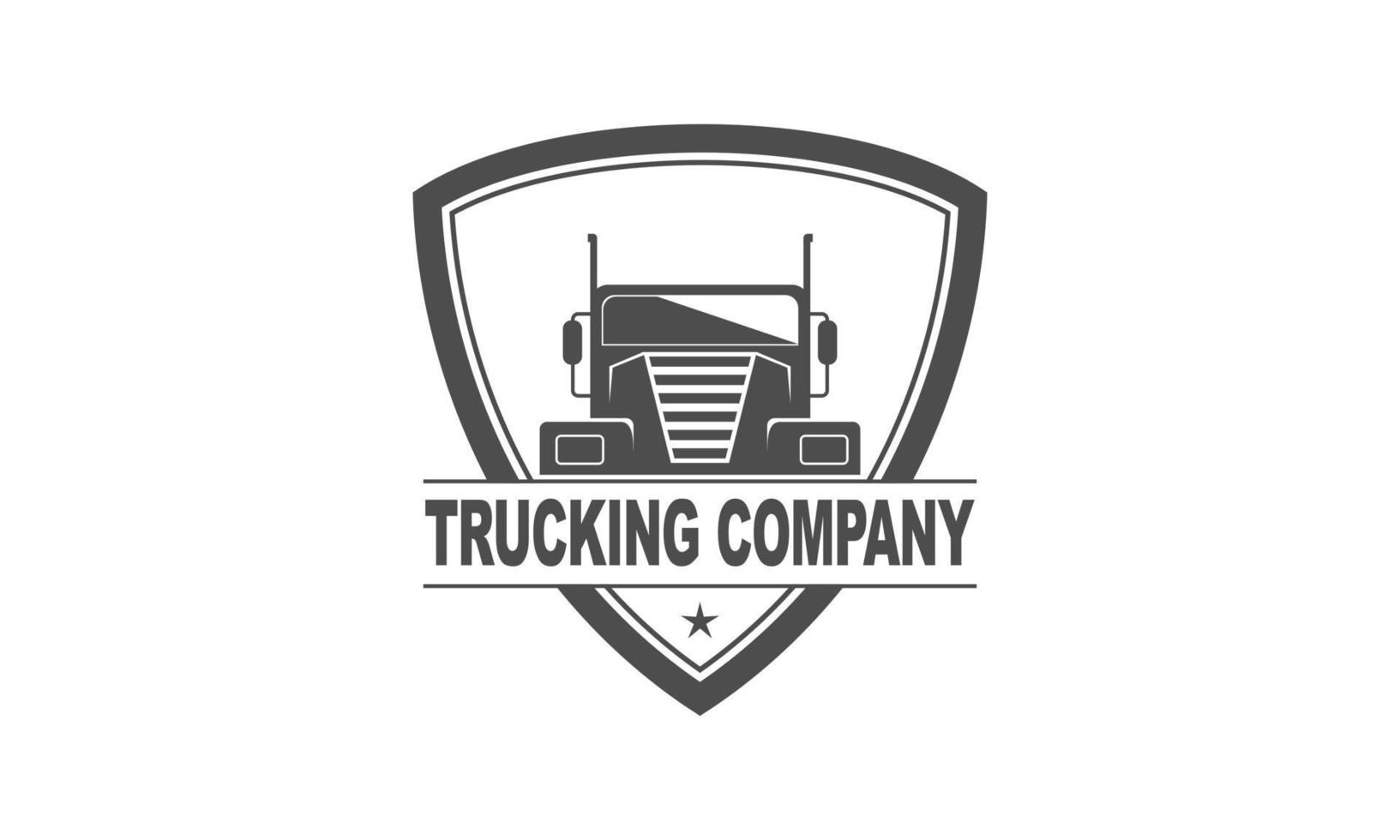 logotipo da empresa de caminhões. vetor de conceito de logotipo de emblema