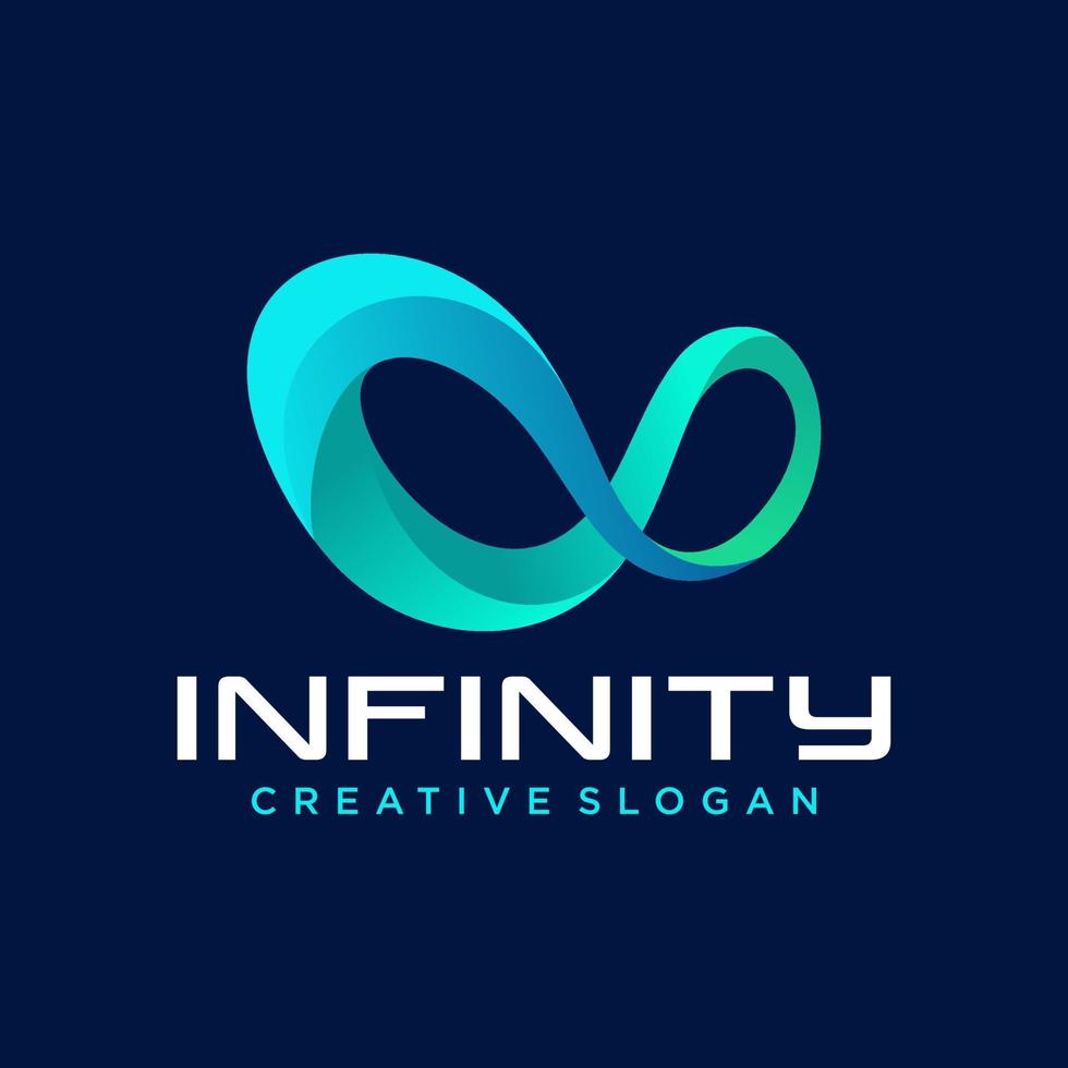 modelo de vetor de design de logotipo infinito criativo
