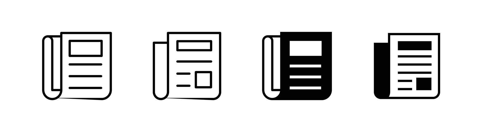 elemento de design de ícone de jornal adequado para sites, design de impressão ou aplicativo vetor