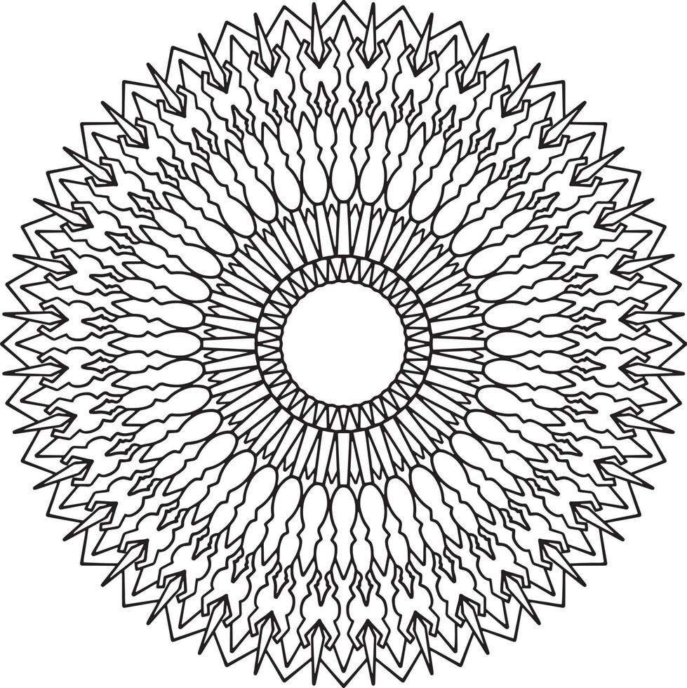 arte de mandala real para decoração, design, tatuagem, paz vetor