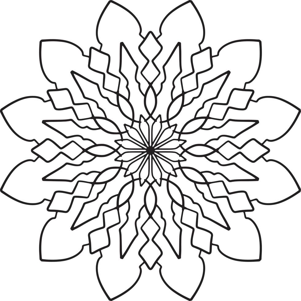 arte de mandala real para decoração, design, tatuagem, paz vetor