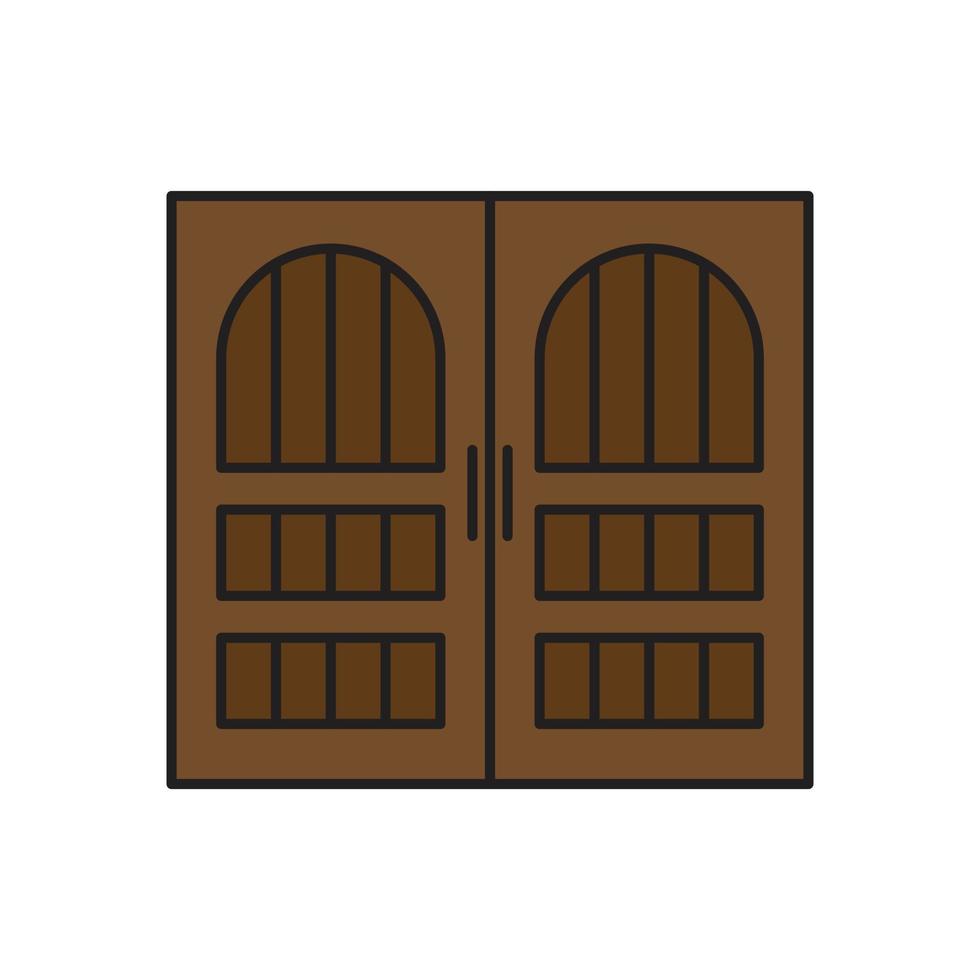 vetor de porta para apresentação do ícone do símbolo do site