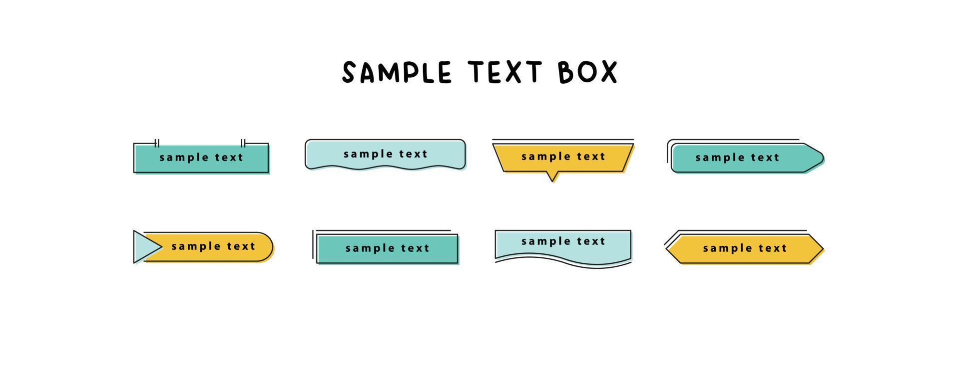 vetor de caixa de texto simples para apresentação de ícone de símbolo de site