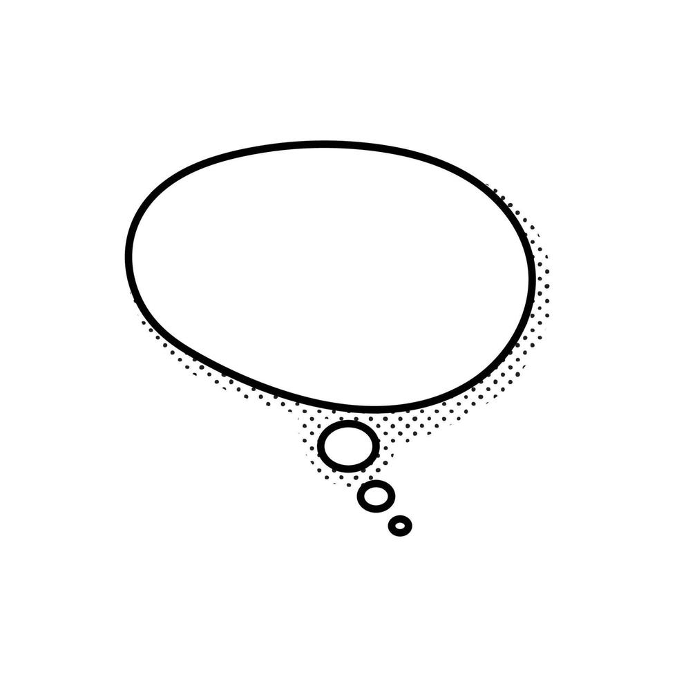 quadro de bolha do discurso para fundo branco isolado de texto em quadrinhos. bolha de contorno vazia para texto de fala. nuvem vazia de diálogo, caixa de desenho animado. vetor