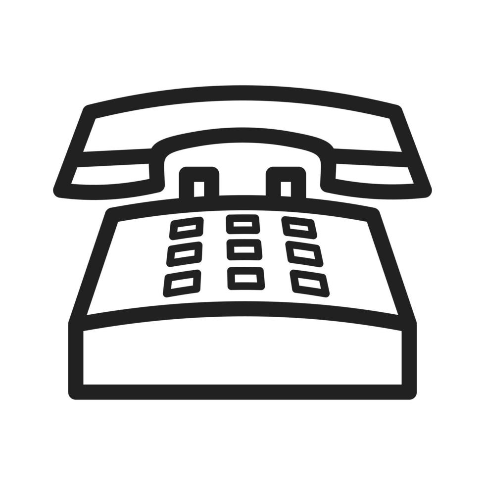 ícone de linha telefônica vetor