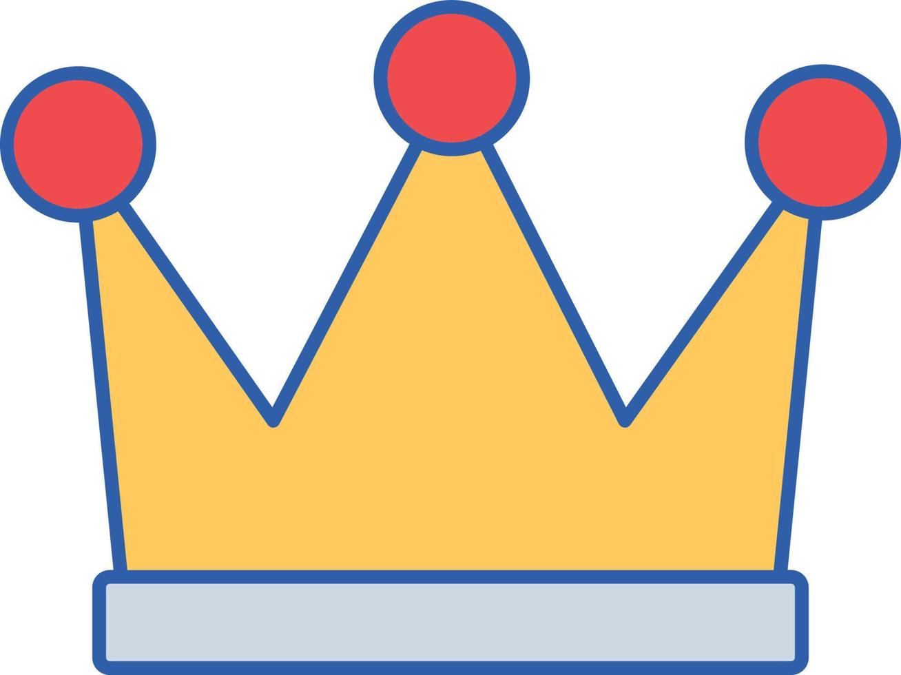 ícone do vetor da coroa do rei que pode facilmente modificar ou editar