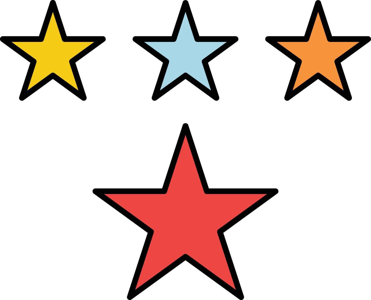 ícone de vetor isolado estrela de classificação que pode facilmente modificar ou editar