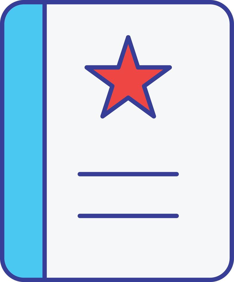 ícone de vetor de marcação de livro que pode facilmente modificar ou editar