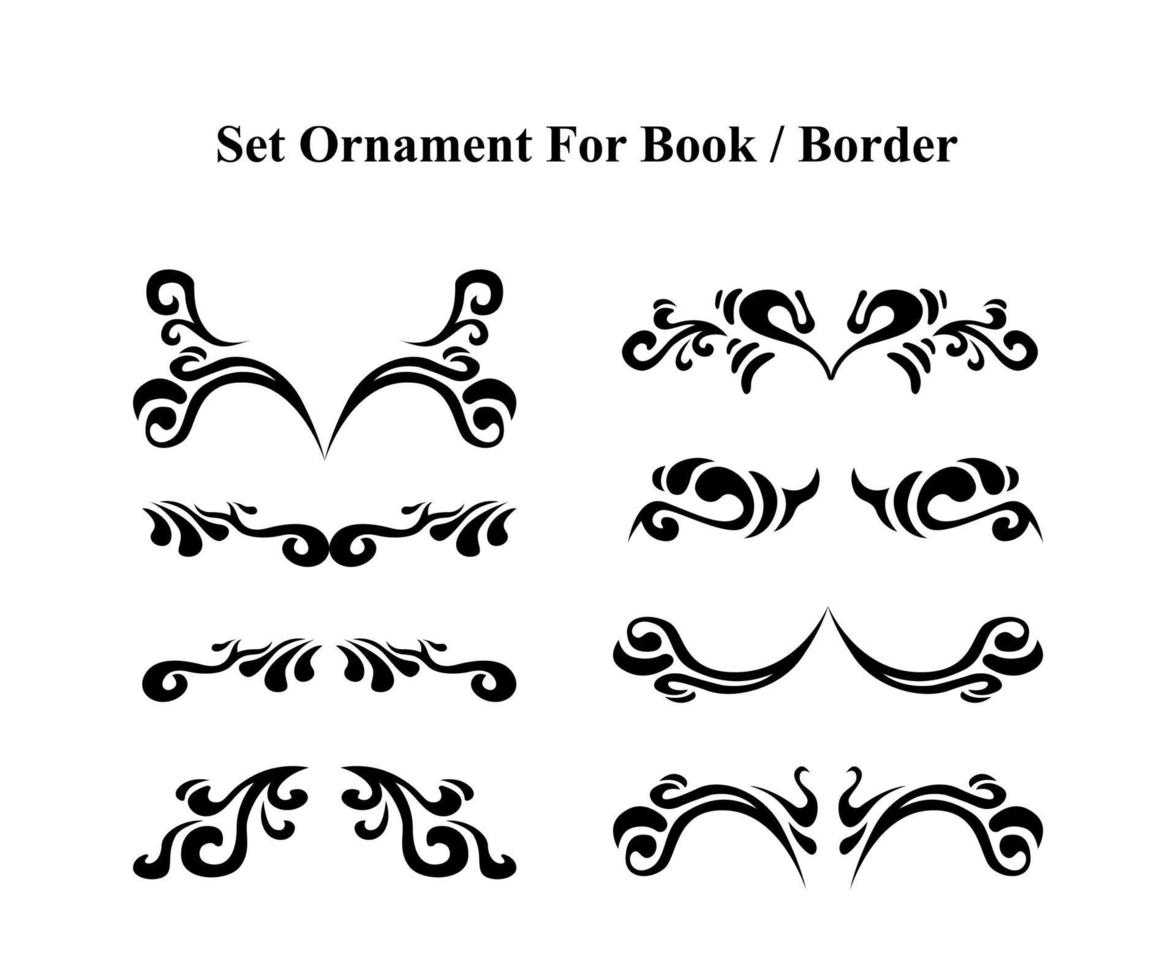 moldura ornamental de vetor elegante, moldura ornamental de vetor para livro, design de ornamento elegante