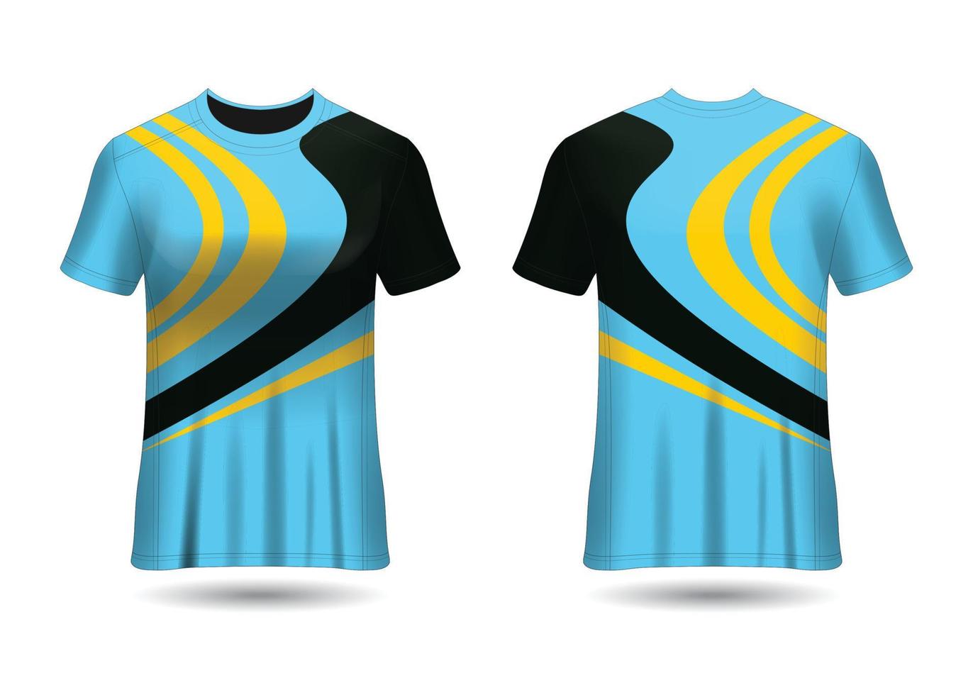 modelo de design de camisa de corrida esportiva para vetor de uniformes de equipe