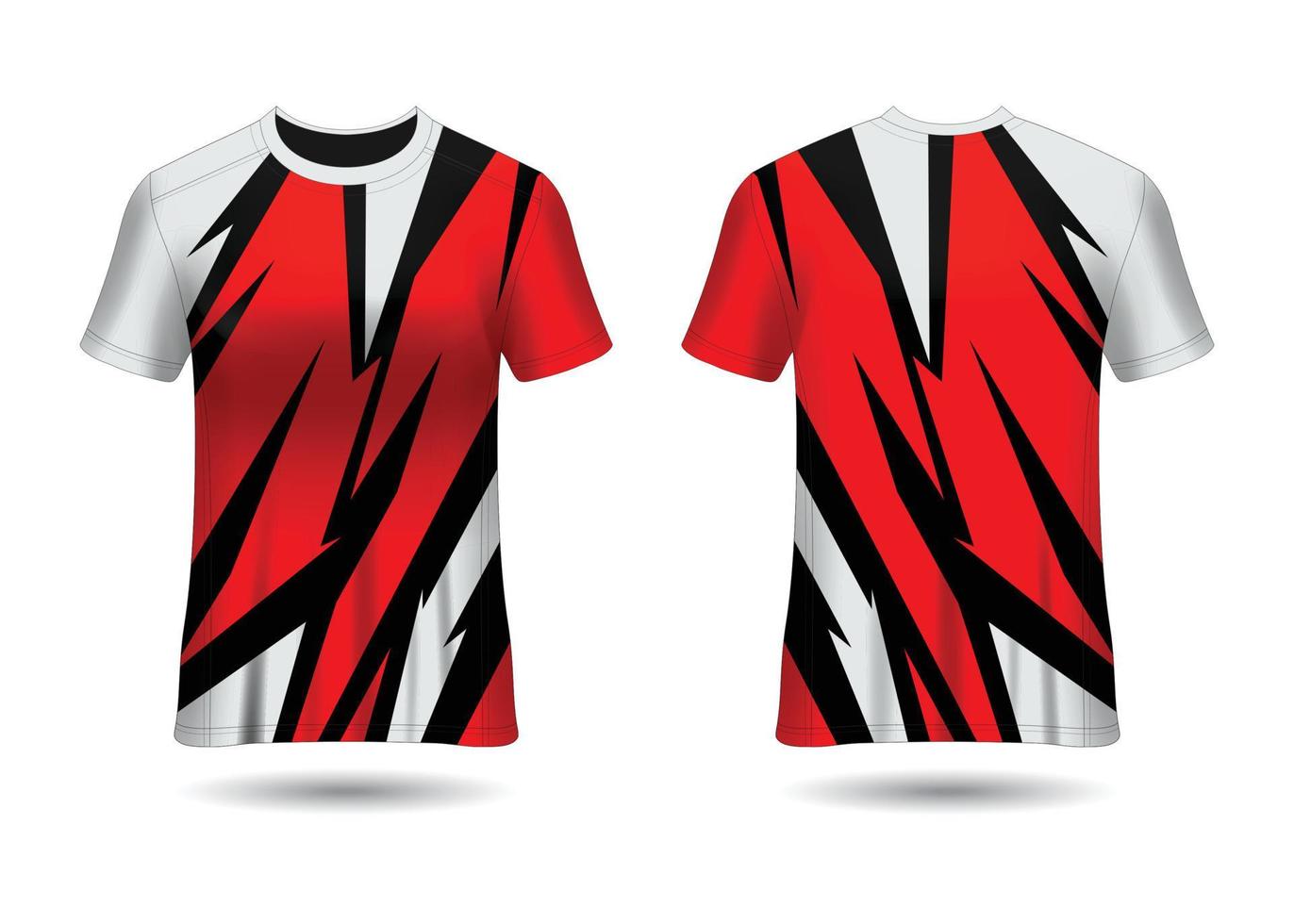 modelo de design de camisa de corrida esportiva para vetor de uniformes de equipe