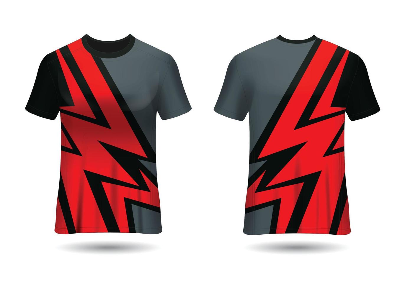 modelo de design de camisa de corrida esportiva para vetor de uniformes de equipe