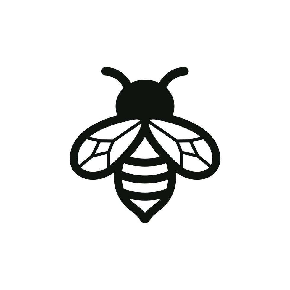 vetor de modelo de design de ícone de logotipo de abelha