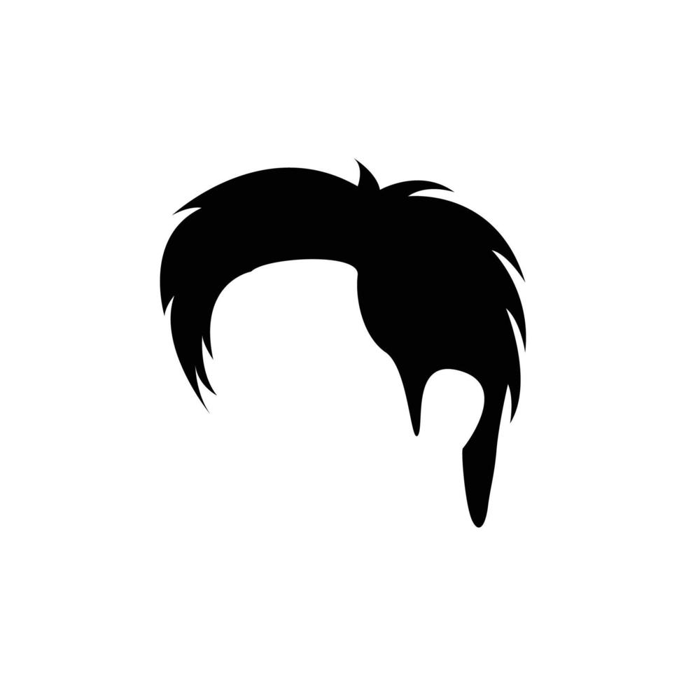 modelo de design de ícone de cabelo masculino vetor