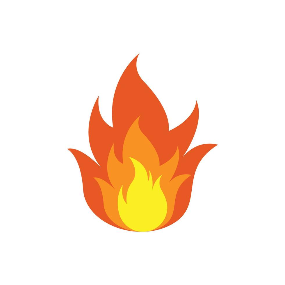modelo de design de ícone de fogo vetor