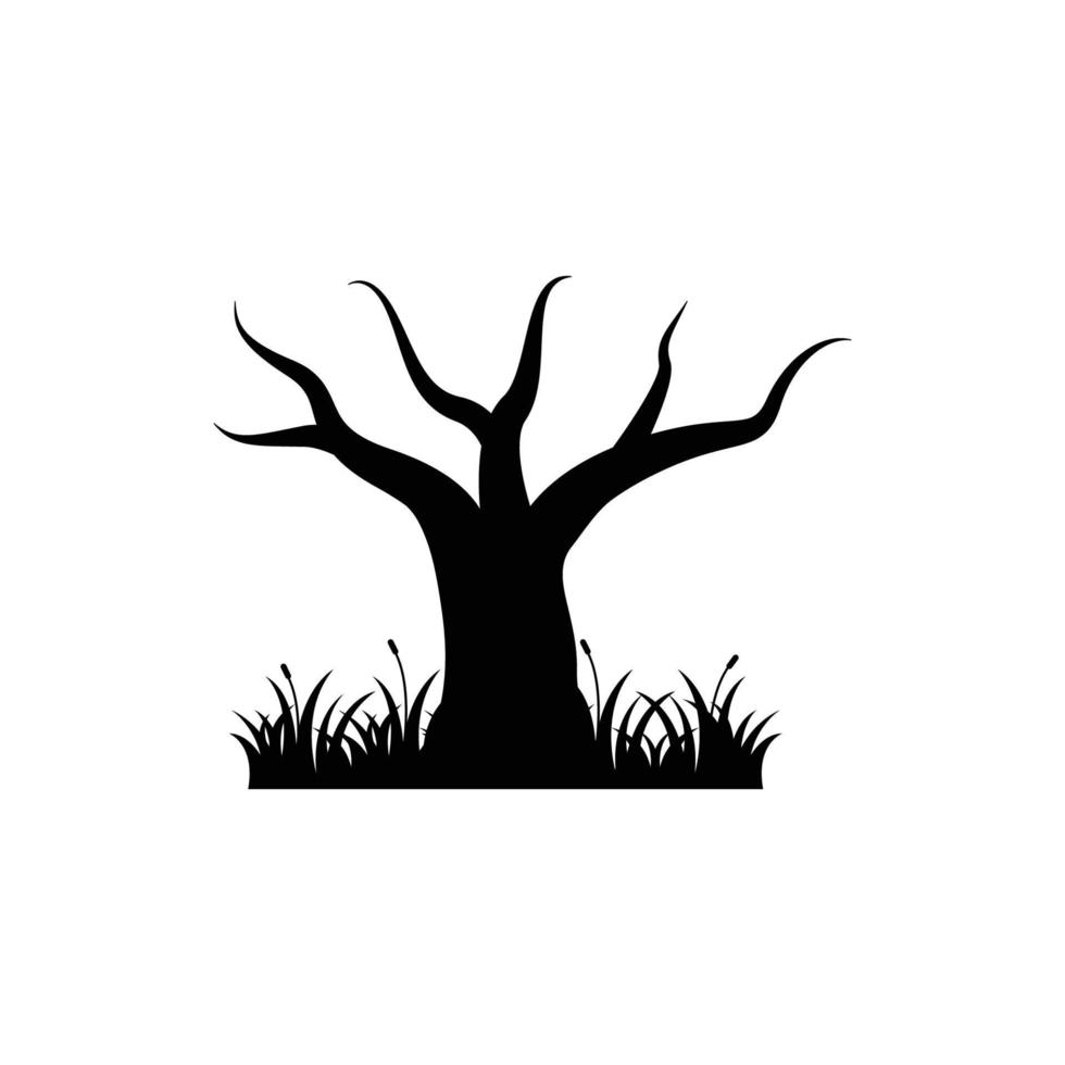 vetor de modelo de design de ícone de logotipo de galho de árvore