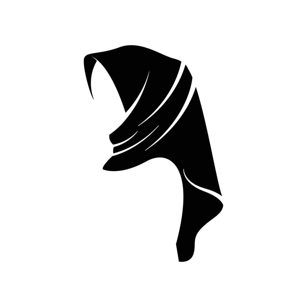 vetor de modelo de design de ícone de logotipo hijab