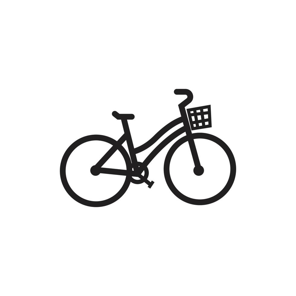 modelo de design de ícone de bicicleta vetor