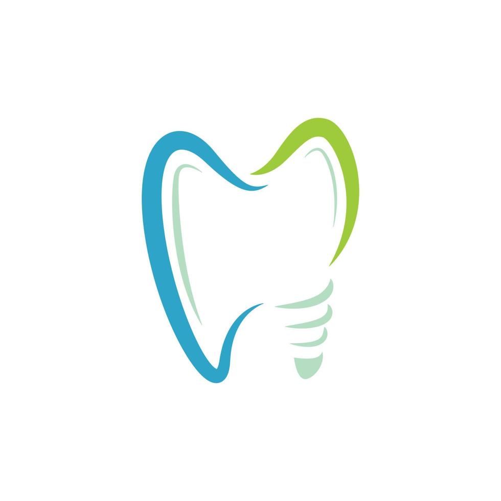vetor de modelo de design de ícone de logotipo de atendimento odontológico