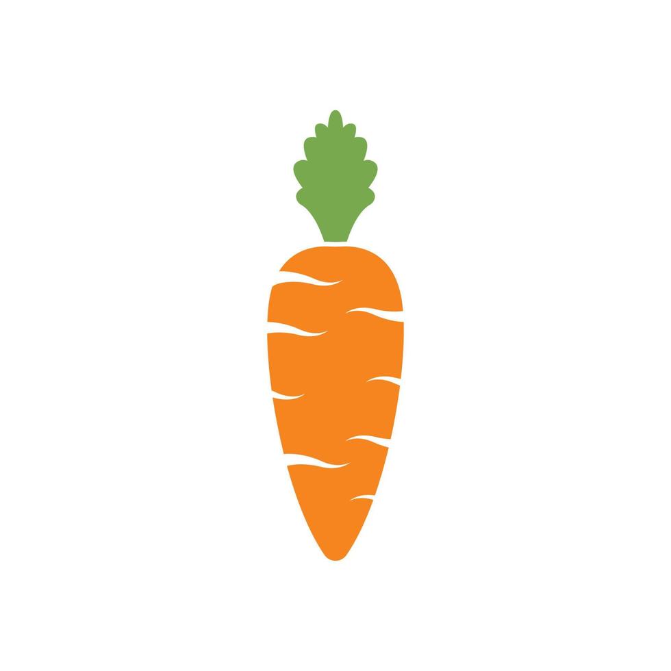 vetor de modelo de design de ícone de logotipo de cenoura
