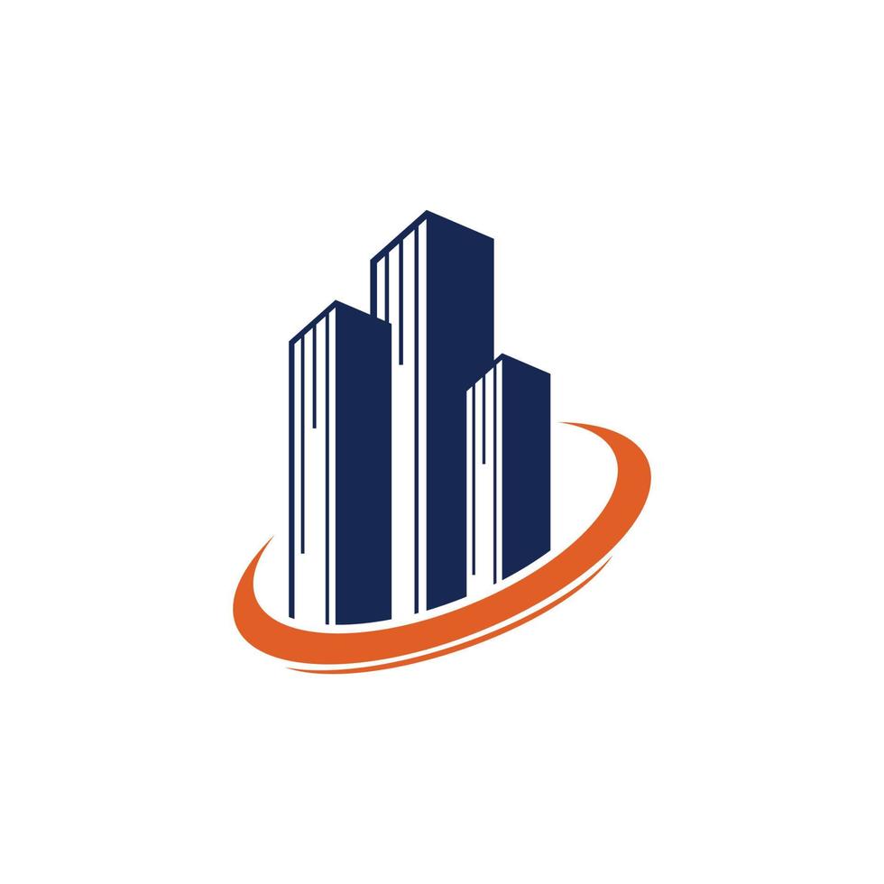 vetor de modelo de design de ícone de logotipo imobiliário