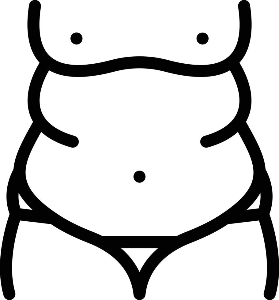 ilustração vetorial obesidade em ícones de uma qualidade background.premium symbols.vector para conceito e design gráfico. vetor