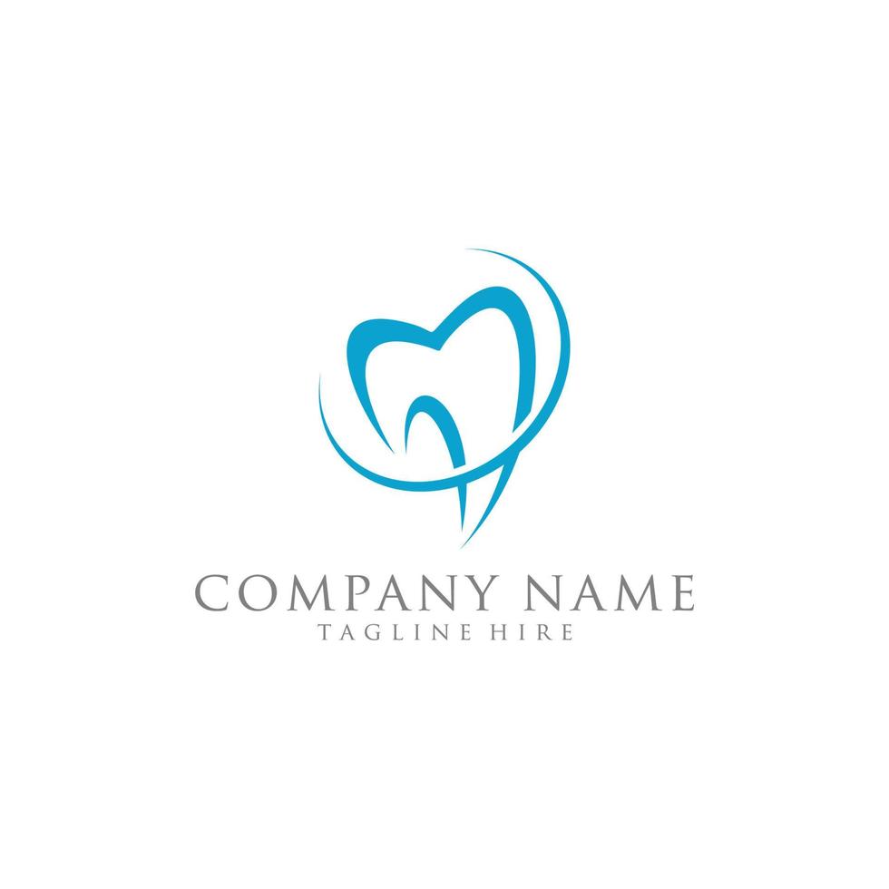 clínica odontológica logotipo dente design abstrato vetor modelo estilo linear. ícone do conceito do logotipo do médico estomatologia do dentista.
