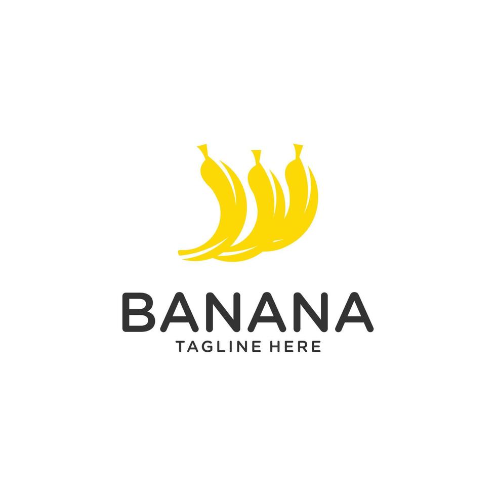 logotipo moderno de banana. illustartion original e elegante. ilustração vetorial de estoque vetor