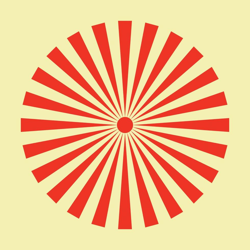 símbolo do sol nascente japonês, bandeira imperial do japão, bandeira do exército japonês vetor
