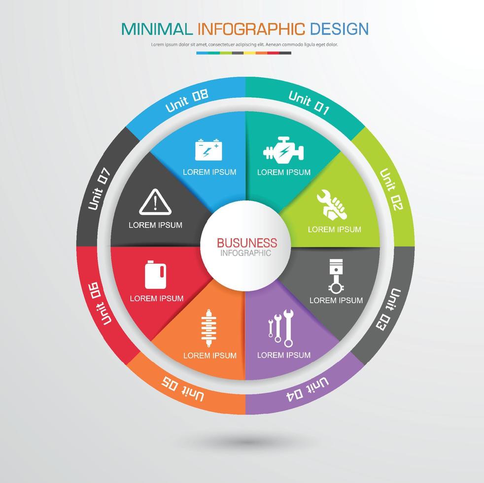 ilustração de elemento de design de vetor plano infográfico para banner da web ou apresentação usada