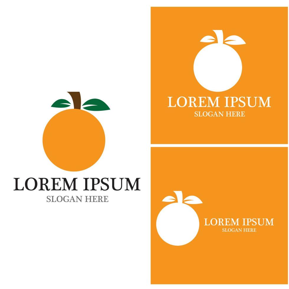 design de logotipo laranja vetor