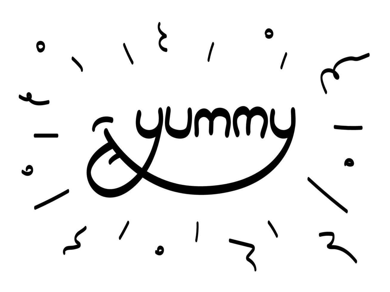 letras de vetor de inscrição de palavra gostoso com lamber a língua