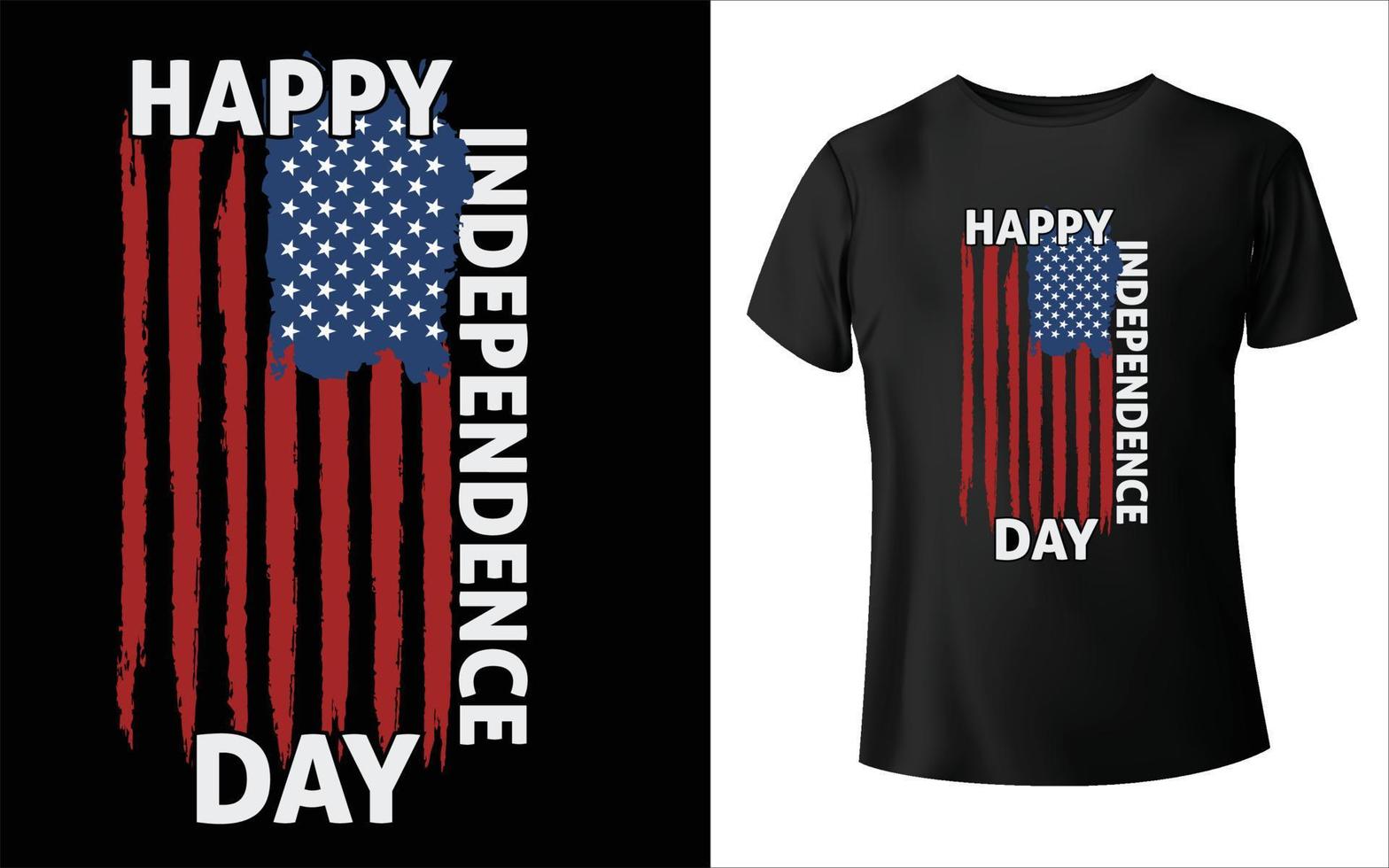 feliz 4 de julho design de camiseta do dia da independência, camiseta do dia da independência, feliz 4 de julho, vetor de bandeira dos eua,