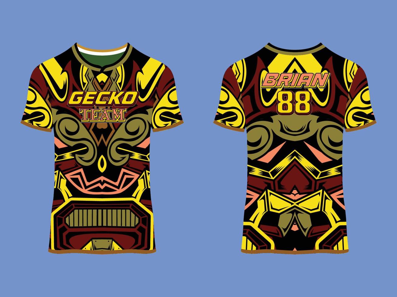 design de vetor abstrato de clube de camisa de jogo