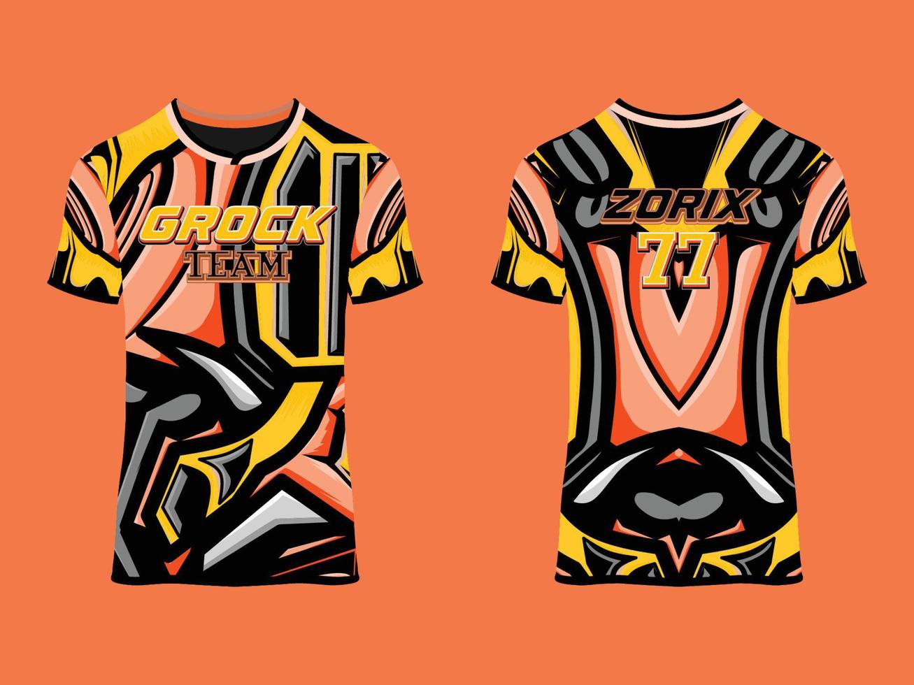 design de vetor abstrato de clube de camisa de jogo