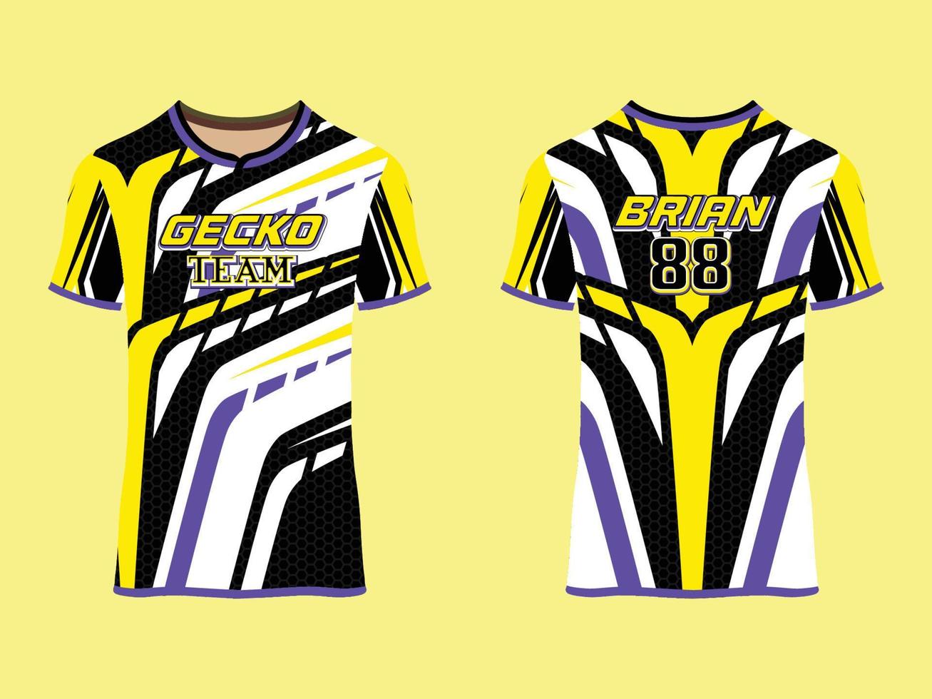 design de vetor abstrato de clube de camisa de jogo