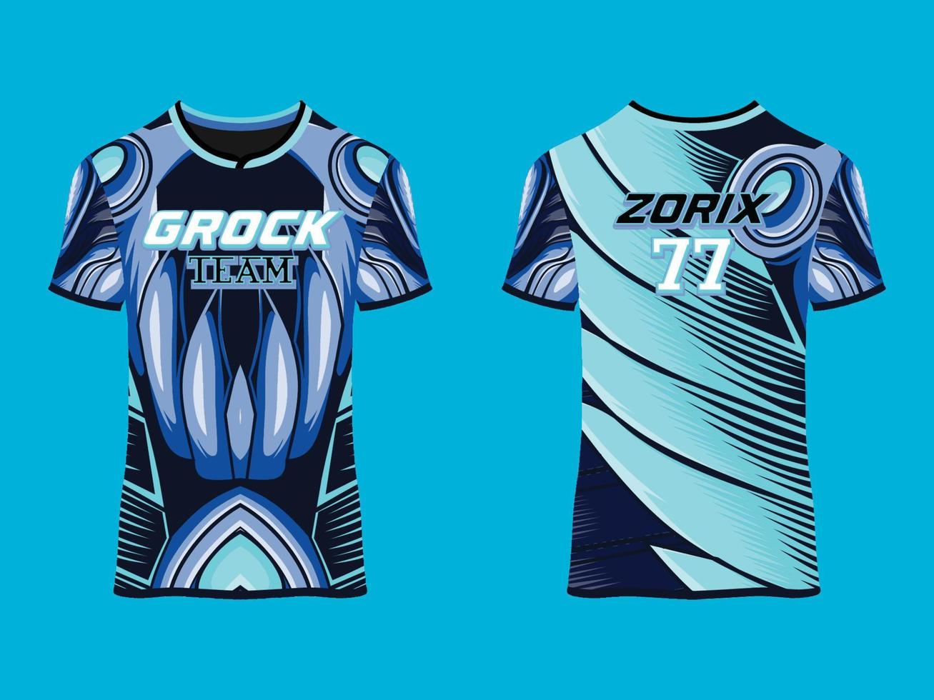 design de vetor abstrato de clube de camisa de jogo