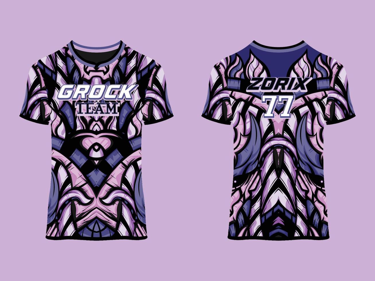 design de vetor abstrato de clube de camisa de jogo