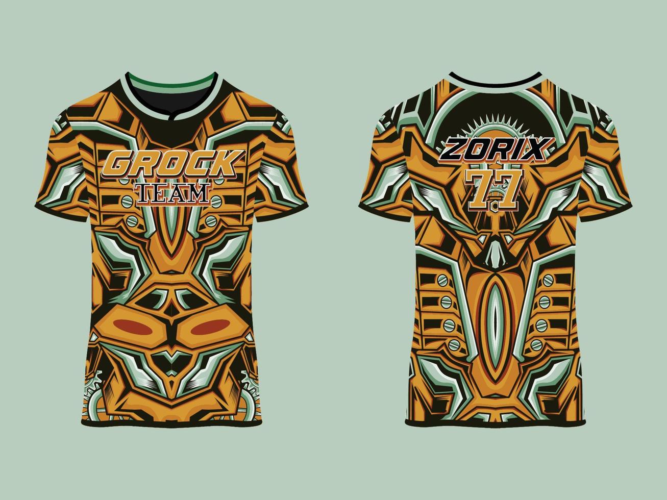 design de vetor abstrato de clube de camisa de jogo