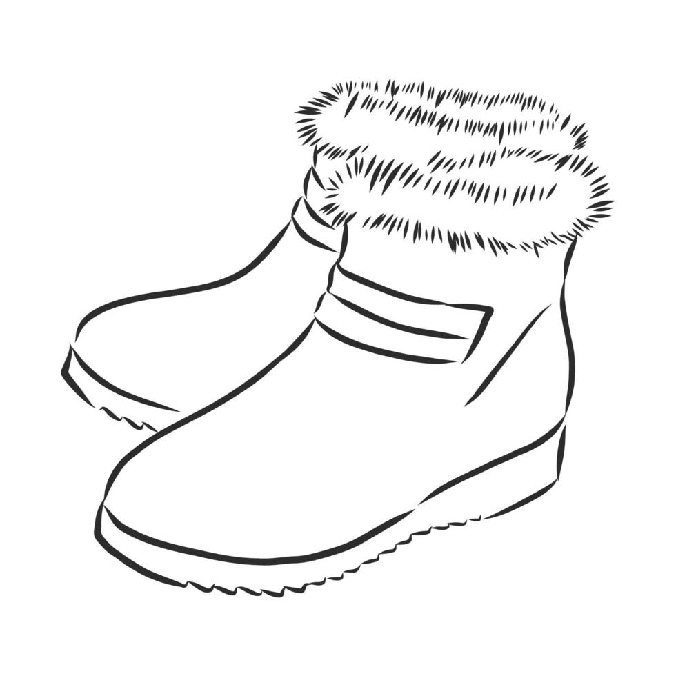 desenho vetorial de botas vetor