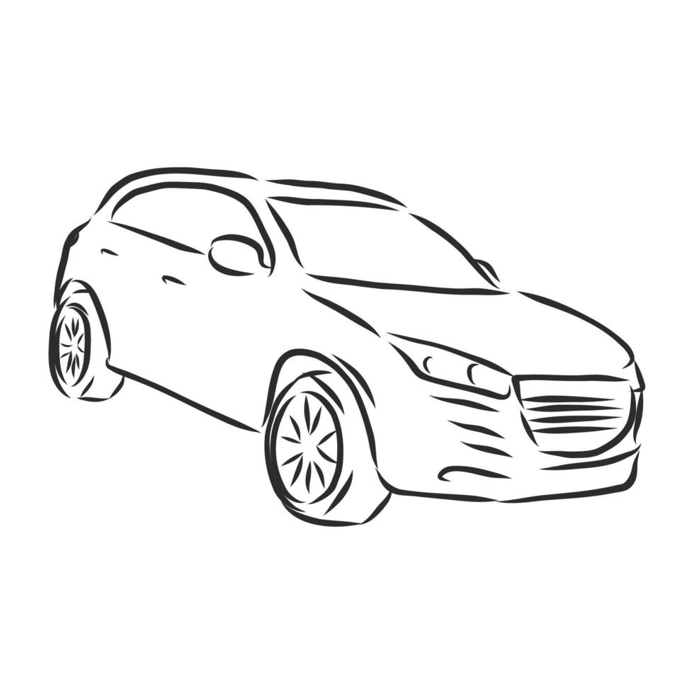 desenho vetorial de carro vetor