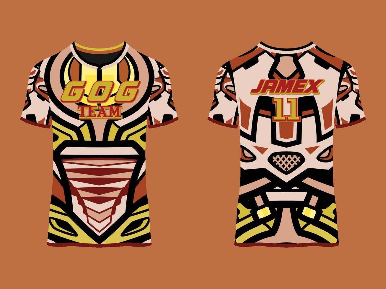 design de vetor abstrato de clube de camisa de jogo