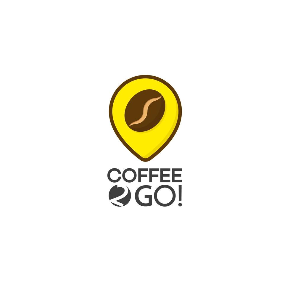 logotipo do café isolado no fundo branco. elementos de design vetorial, sinais de negócios, logotipos, identidade, etiquetas, crachás e outros objetos de marca para o seu negócio. ilustração vetorial. vetor