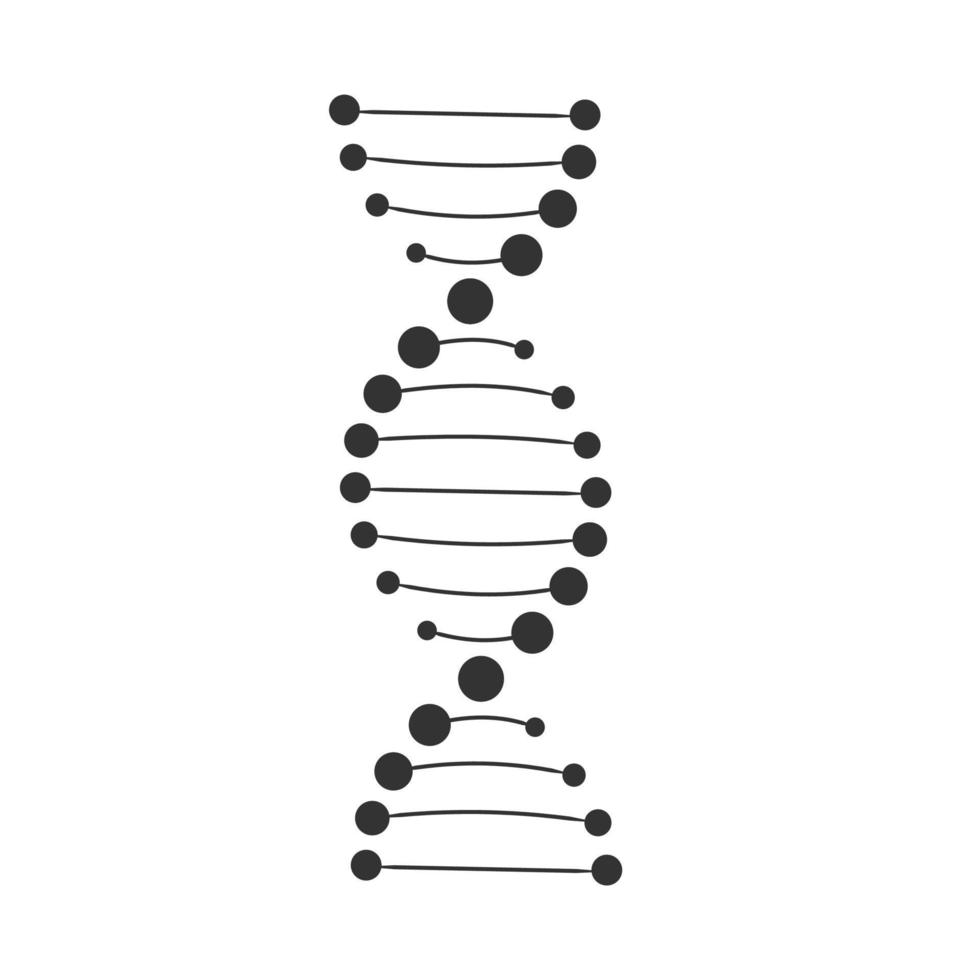 ícone de estrutura de DNA. vetor