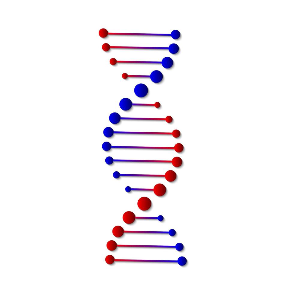 ícone de estrutura de DNA. vetor