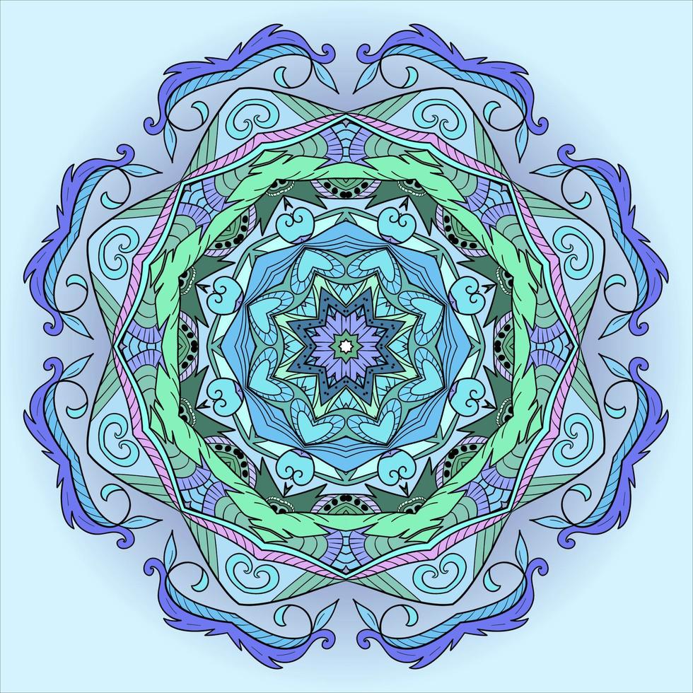 fundo abstrato mandala vetor