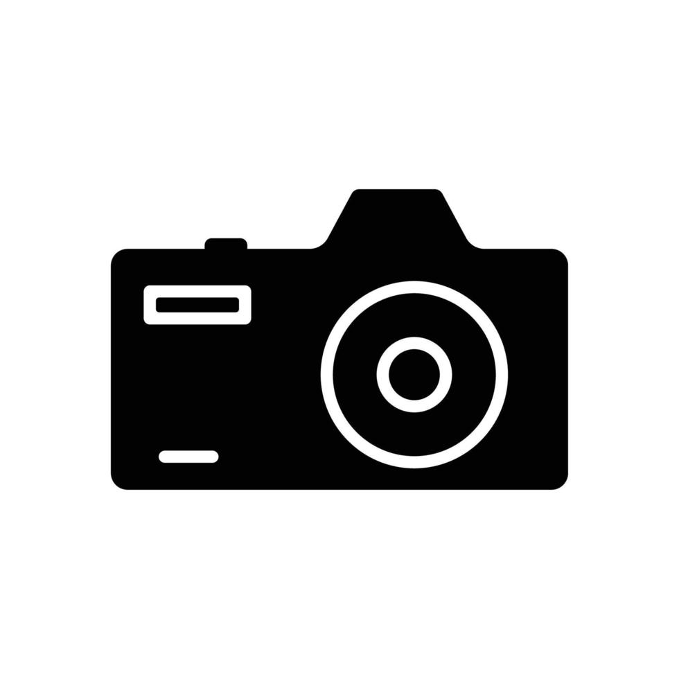vetor de ícone de câmera. fotografia. estilo de ícone sólido. design simples editável. design ilustração simples