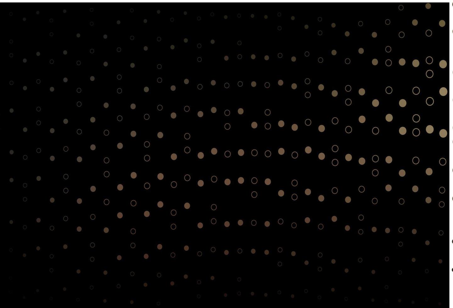 cenário de vetor preto escuro com pontos.